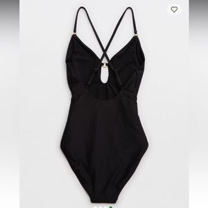 Aerie one piece black bathing suit. Size medium.